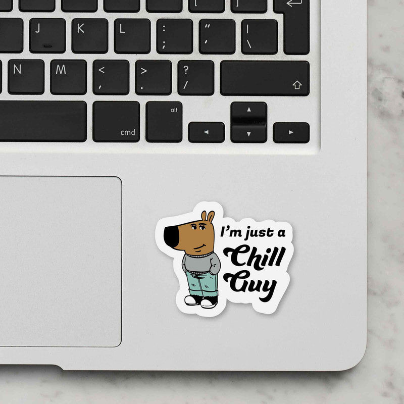Chill Guy Laptop Sticker