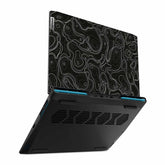 Colourful Topography Black Ideapad Gaming 3 Laptop Skin