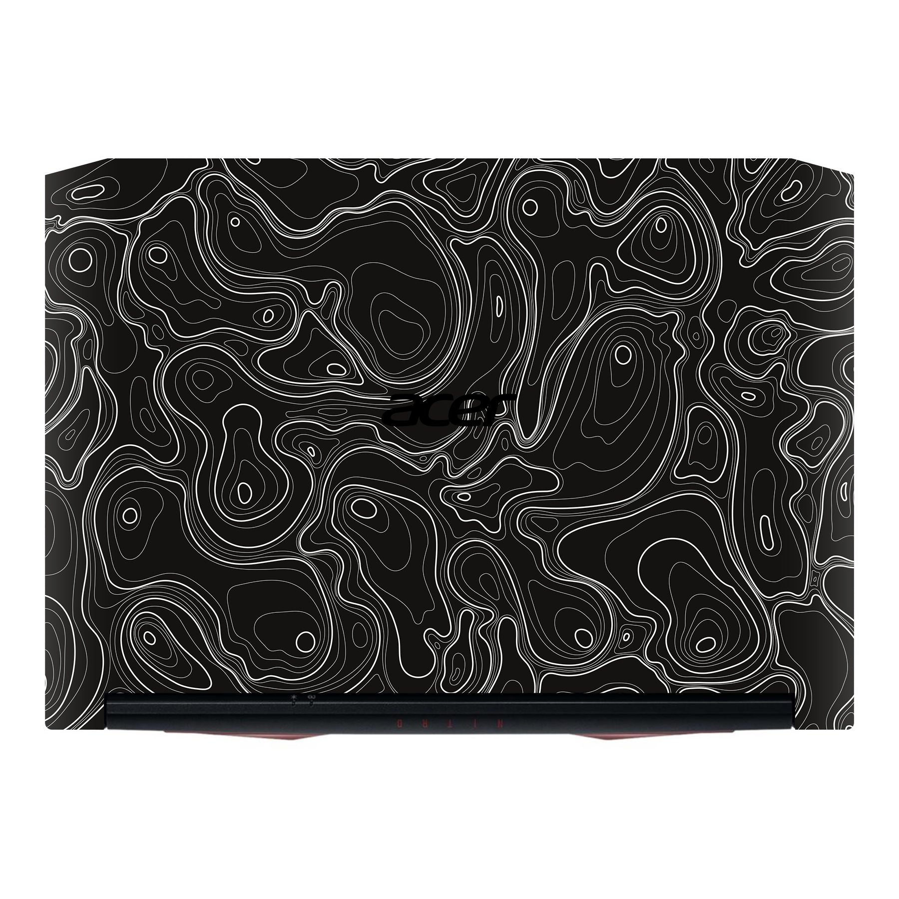 Colourful Topography Black Acer Nitro 5 AN515 Laptop Skin