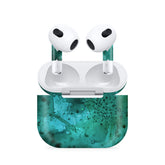 Airpods 4 WaterPaint Green Skin