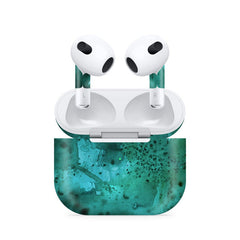 Airpods 4 WaterPaint Green Skin