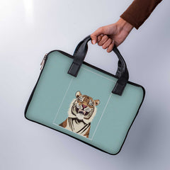 Smile Mr Tiger Laptop Sleeve With Handle - WrapCart