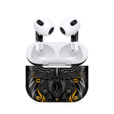 Classic Owl Dark Yellow Airpods 4 Skin