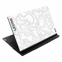 Colourful Topography White Lenovo Legion 5 15ARH05 Laptop Skin