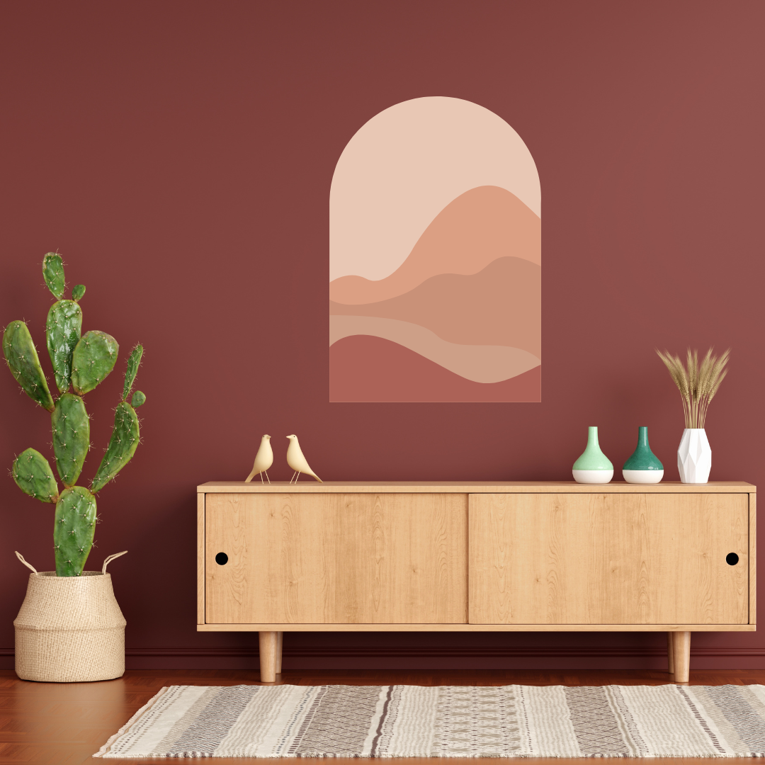 Minimalist Desert Wall Sticker | Premium Wall Stickers by Wrapcart ...