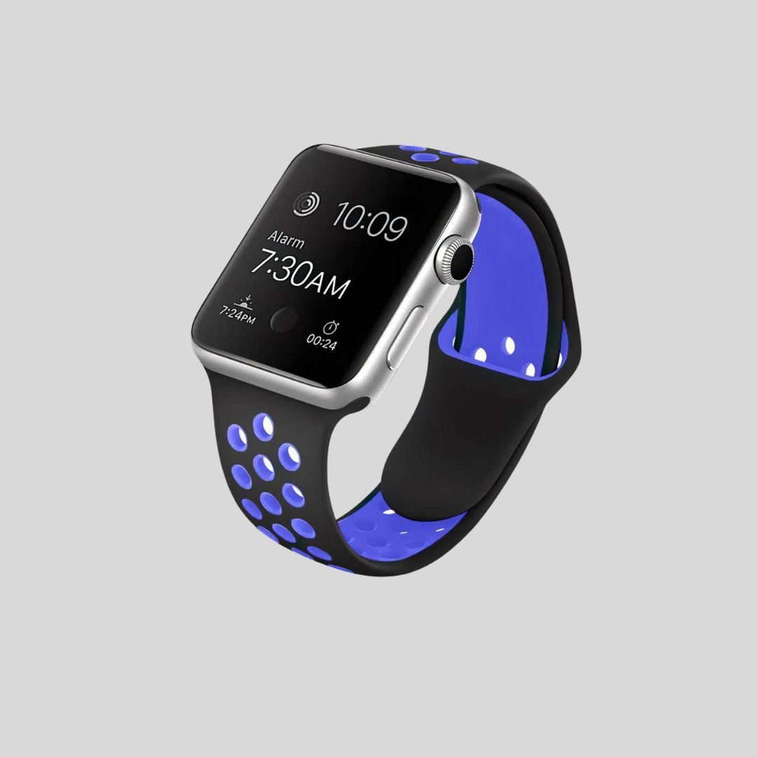 Metal & Silicon Apple Watch Strap 44 45 46 49 MM For iwatch