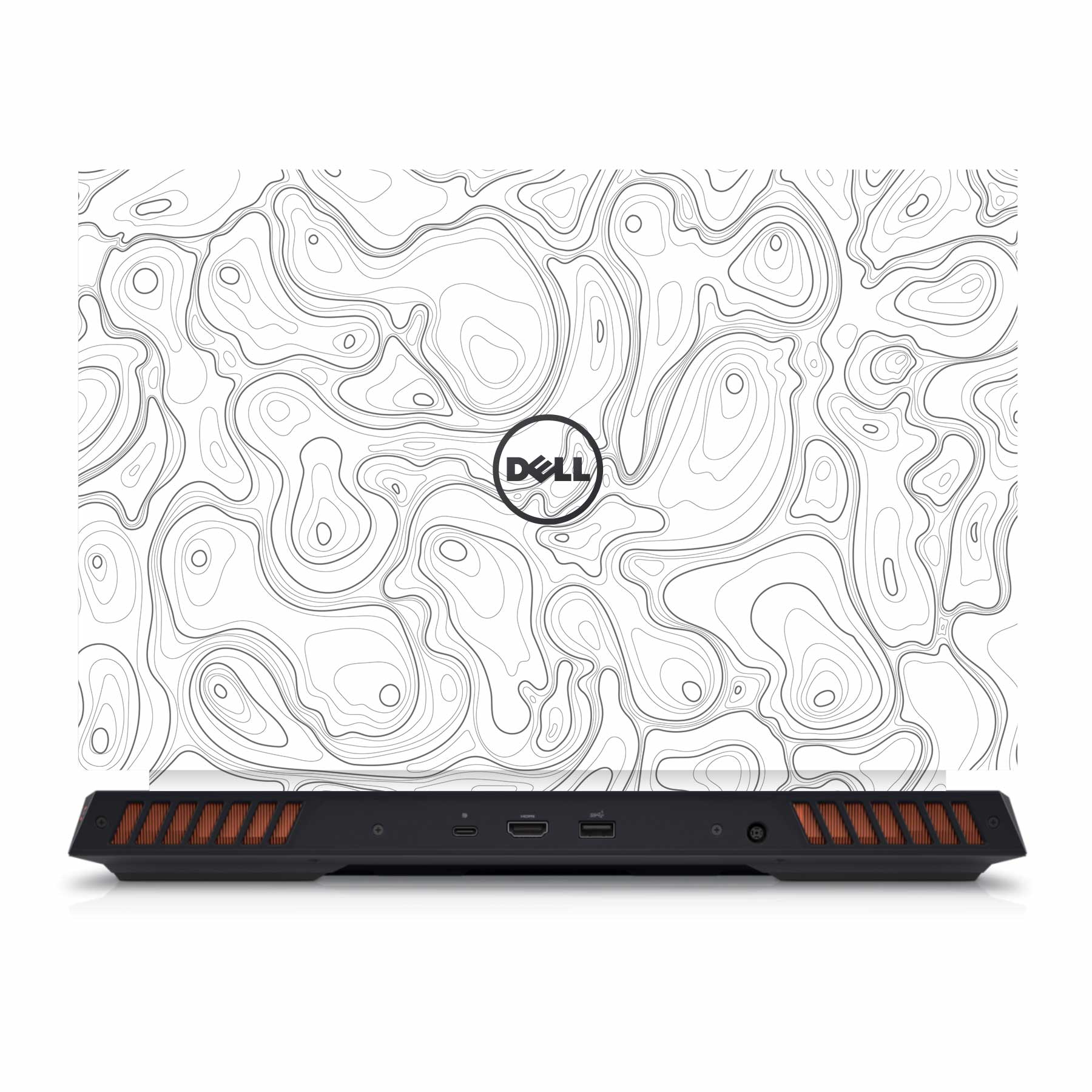 Colourful Topography White Dell G15 5530 Laptop Skin – WrapCart Skins