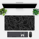 Colourful Topography Black Techmat