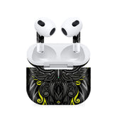 Classic Owl Yellow Airpods 4 Skin
