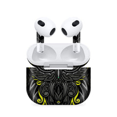 Classic Owl Yellow Airpods 4 Skin