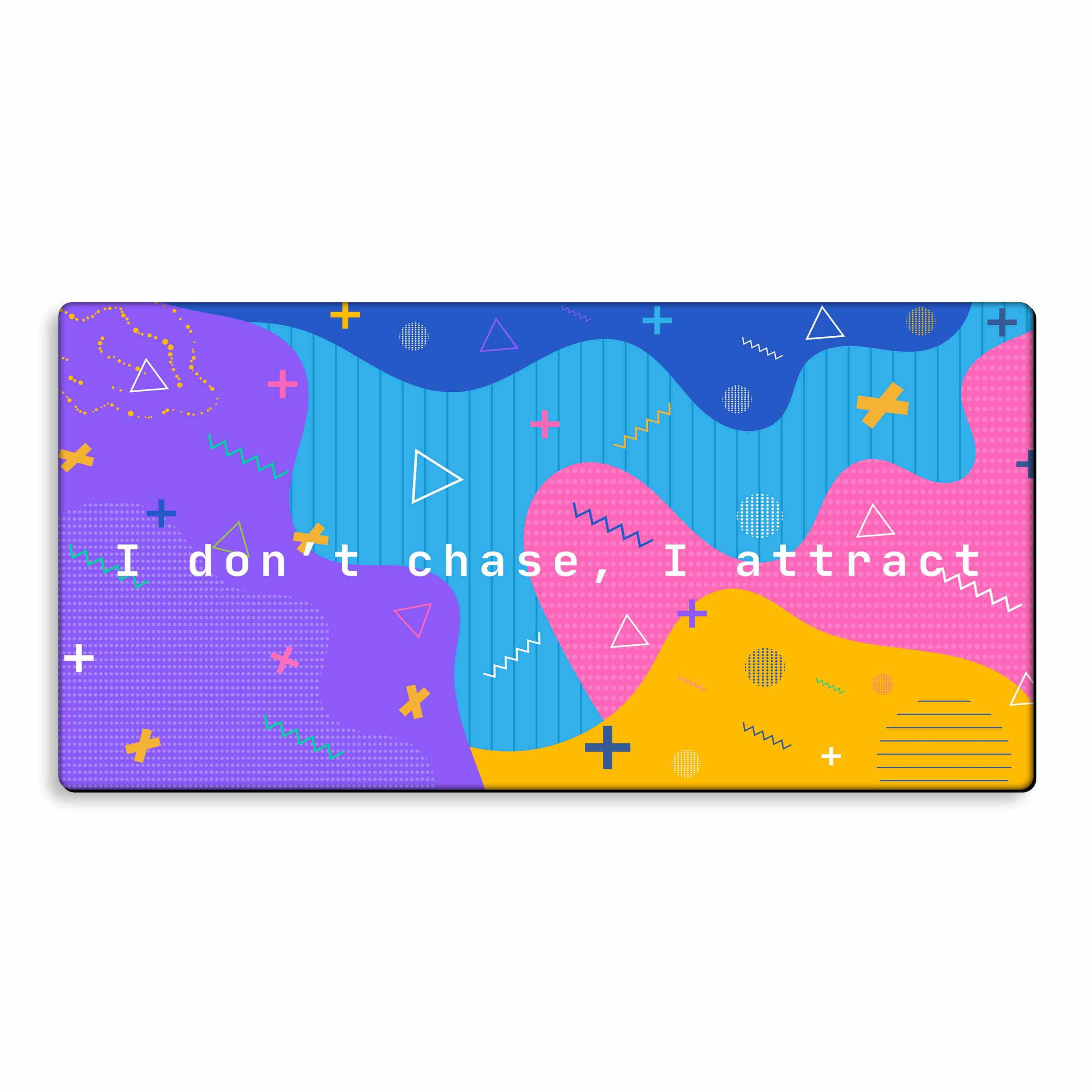 Black Pop Tech Mat - Big Mouse Pad For Gaming