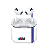 M Sports White Airpods 4 Skin