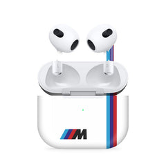 M Sports White Airpods 4 Skin