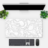 Colourful Topography White Techmat