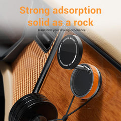 Car Rotatable Vacuum Magnetic Foldable Phone Holder (Orange)