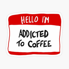 Hello Coffee Laptop Sticker