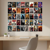 Hollywood Poster Set Self Adhesive - Set of 40 A5 Size Posters
