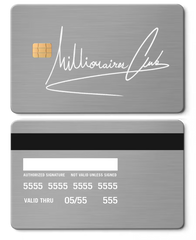 Millionaires Club Metal Card