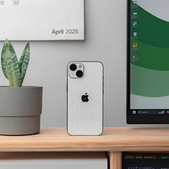 White Wood Mobile Skin