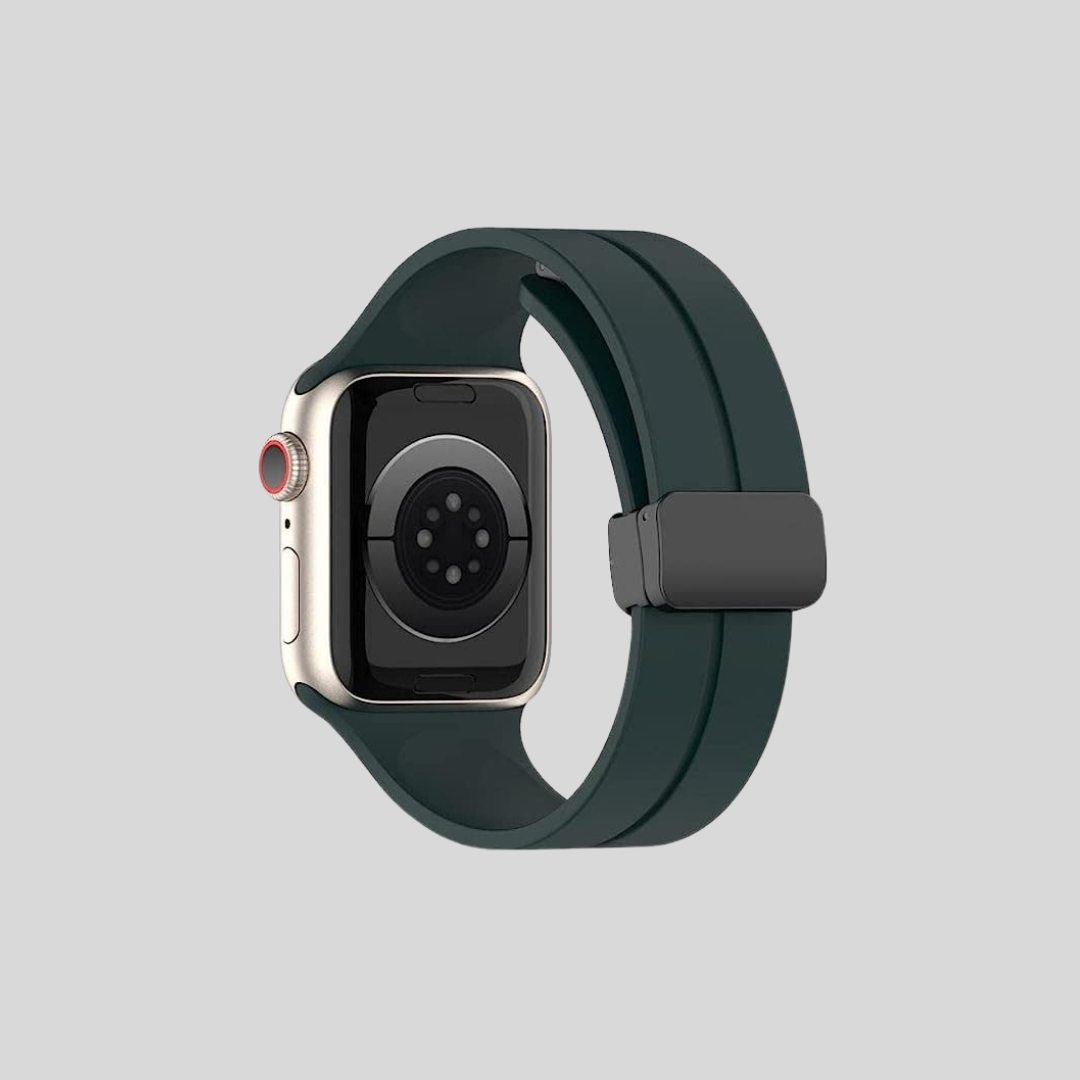 Metal & Silicon Apple Watch Strap 44 45 46 49 MM For iwatch