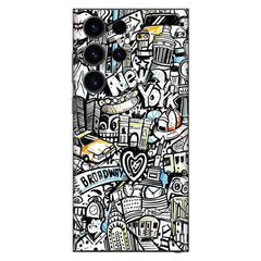 Blue Abstract Mobile Skin India