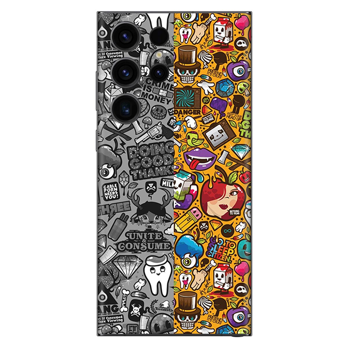 Blue Abstract Mobile Skin India