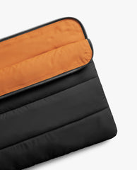 Black Carbon Exclusive Laptop Sleeve With Charger Pouch - 15 Inch