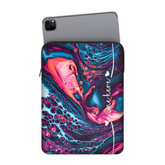 Liquid Psychedelic Custom Name iPad Sleeve