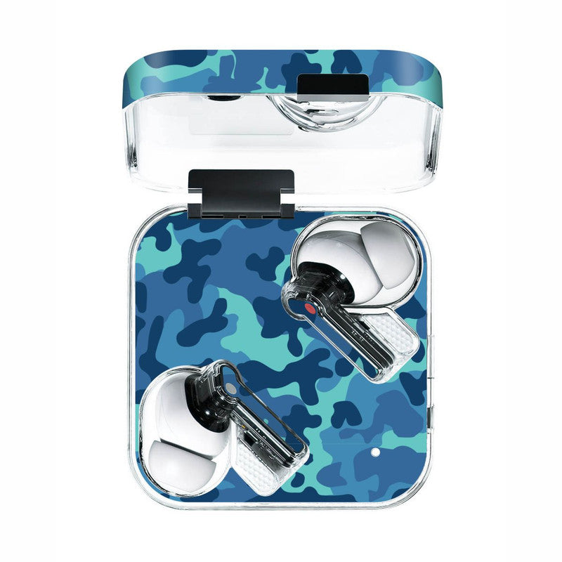 Nothing Ear Grove Blue Camo Skin