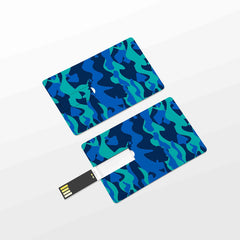 Blue Camo Pen Drive