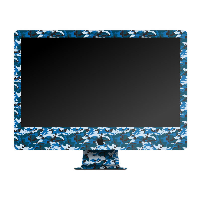 Blue Camo Apple iMac Skin