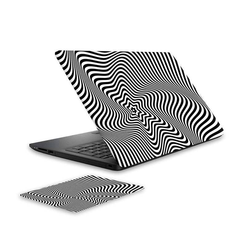 psychedellic-5-laptop-skin-and-mouse-pad-combo WrapCart India