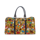 Olive Yellow Abstract Gym Bag