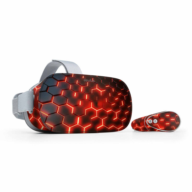 Matrix Orange Skin For Meta Oculus Quest 3 VR