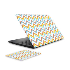wave-stripes-2-laptop-skin-and-mouse-pad-combo WrapCart India