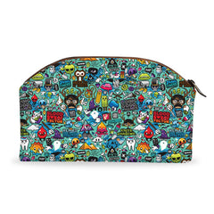 Blue Abstract Tech Pouch