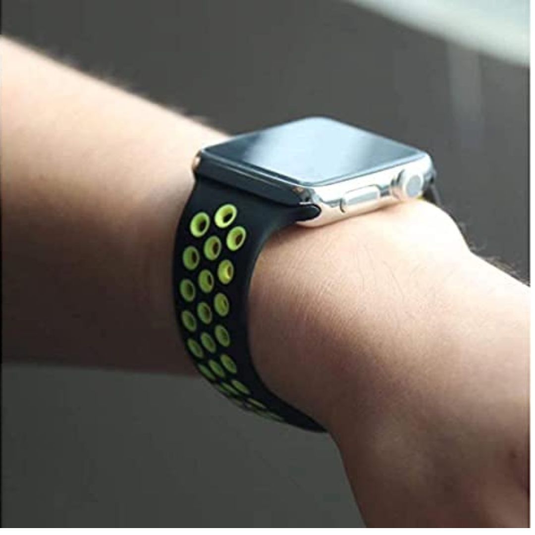 Metal & Silicon Apple Watch Strap 44 45 46 49 MM For iwatch
