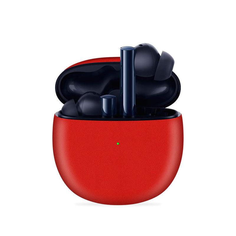 Matte Red Skin For Realme Buds Air 2
