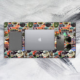 Wanderlust Sticker Tech Mat - Extra Large Office Desk Mat