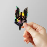 Holographic & Neon Laptop Stickers