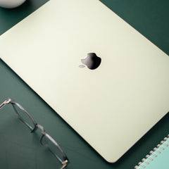 MacBook Pastel Pale Leaf Laptop Skins