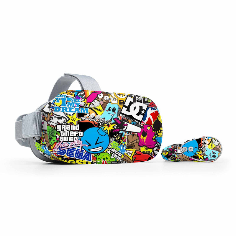 Sticker Bomb 1 Skin For Meta Oculus Quest 3 VR