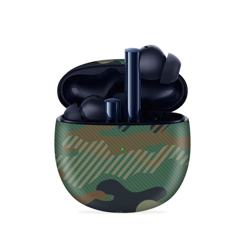 Military Green Camo Skin For Realme Buds Air 2