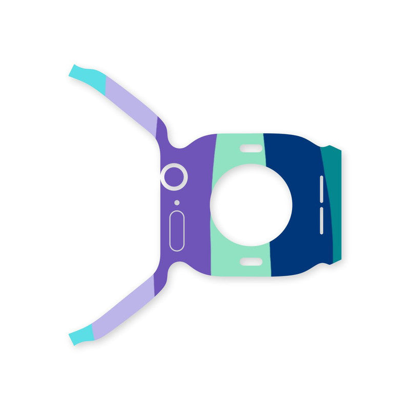 Blue Stripes Apple Watch Skin