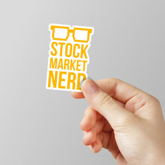 Stock Market Nerd Laptop Sticker