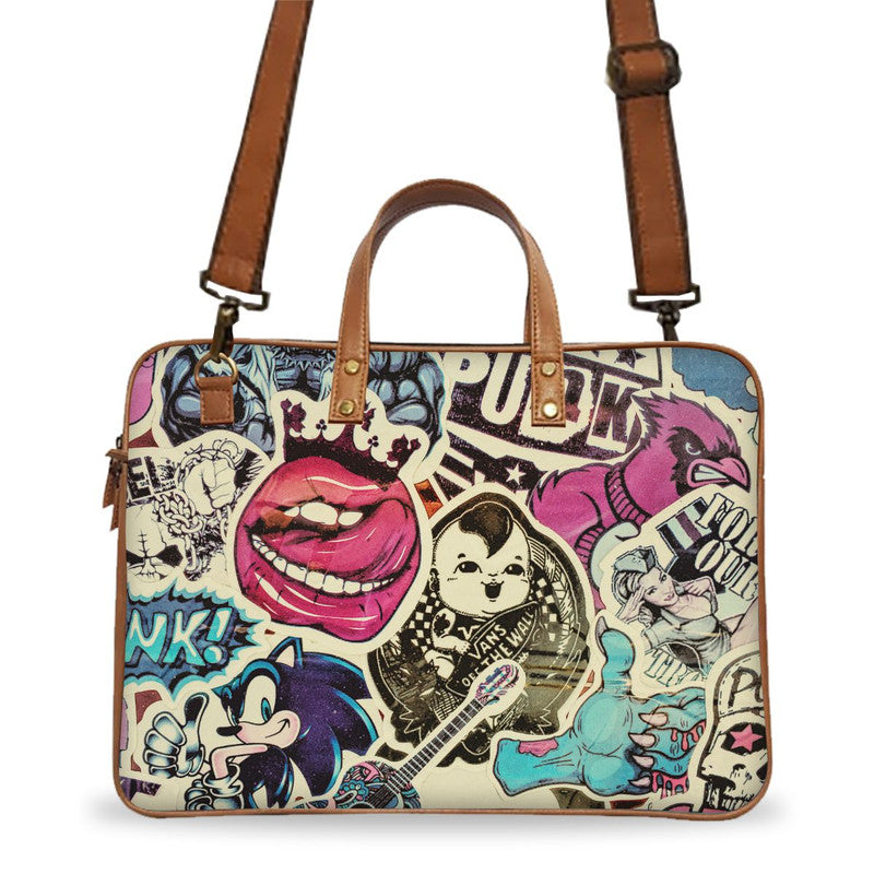 Vintage Punk Deluxe Laptop Bag