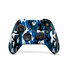 Dark Blue Camo Joystick Controller Skin