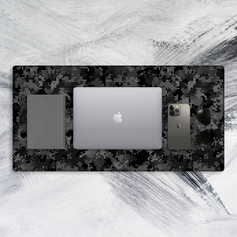 Black Pop Tech Mat - Big Mouse Pad For Gaming