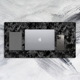 Black Pop Tech Mat - Big Mouse Pad For Gaming