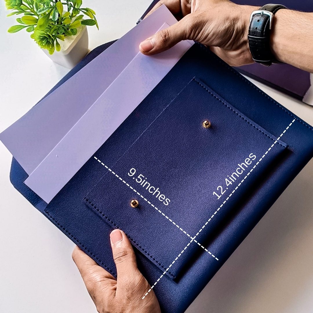 Leather Folder Documents Organizer